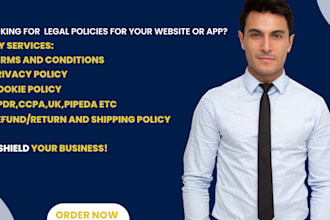 write terms and conditions and gdpr privacy policy