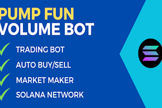develop telegram pumpfun bot, market maker bot, raydium dex bot, dexscreener bot
