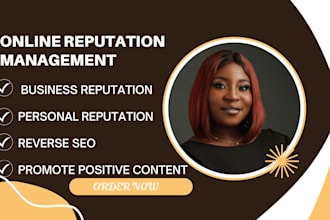 do online reputation management, reverse SEO, personal online reputation