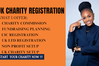register UK charity as cio ltd llp or canada US 501c3 fast and fully compliant