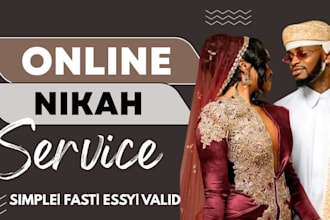 be your online nikah imam and guide your nikah with witnesses quick