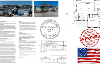engineer stamped permit drawings, iowa, utah, colorado pe stamp, house addition