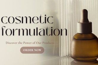 formulate custom skincare or haircare products as your cosmetic chemist