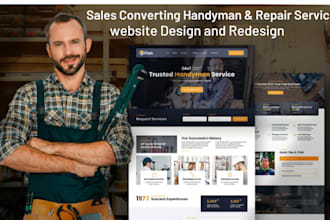 design wordpress roofing website handyman website wix construction website