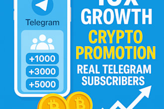 grow telegram group, channel with telegram ads to 10x crypto, memecoin promotion