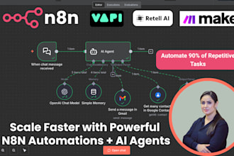 n8n automation make com workflow vapi ai retell ai custom voice agent n8n expert