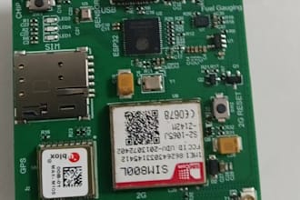 design a mini gps tracker hardware with esp32 chip