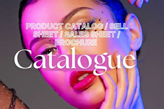 design product catalog, sell sheet, lookbook, catalogue, leaflet, magazine