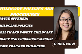 childcare policies, staff training, emergency, policy and procedure manuals