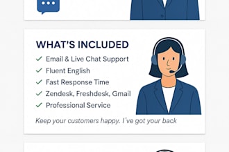 be your reliable customer support representative via chat or email