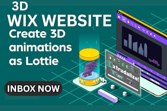 3d animated wix website design 3d animated website 3d spline 3d animation lottie