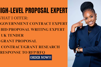 write winning UK tender, nhs bid, rfp, cqc, grant  and gov contract docs