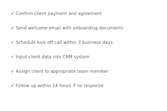 create sops and train your team