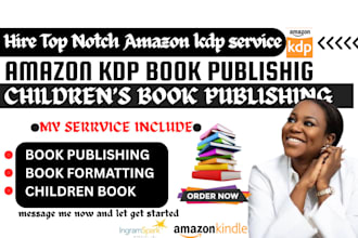 format and publish your children book on KDP and ingramspark