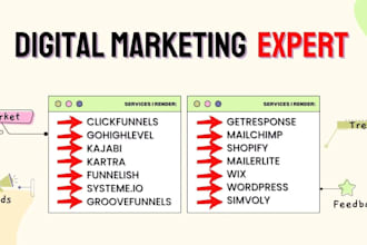 build sales funnel on clickfunnels, systeme io, kajabi funnelish and gohighlevel