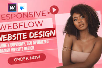 clone or develop website to webflow webflow website design framer website