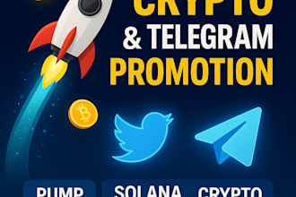 pump token project, memecoin, sol, crypto twitter marketing, telegram promotion