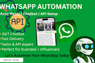 set up whatsapp automation, chatbot, and auto reply system for your business