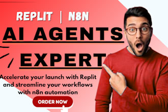 create n8n automations make com workflows and replit apps with ai agent