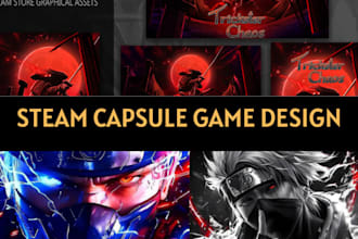 do steam capsule art game banner game ui game poster game logo steam graphics