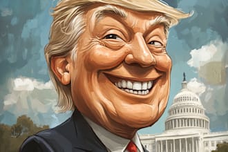 create political cartoons illustrations