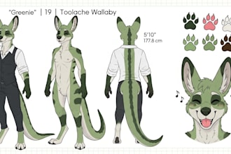 furry reference sheet character design fursona furry art furry ref sheet oc nsfw