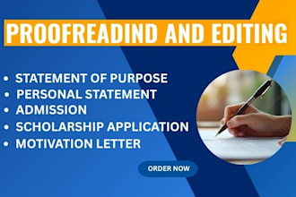 edit and proofread your personal statement statement of purpose admission