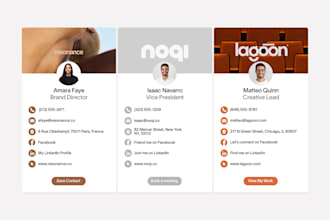design a clickable digital business card in 24 hours