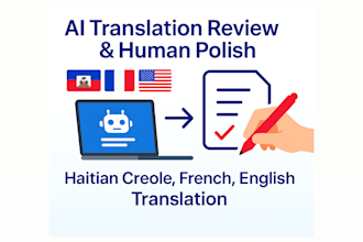 proofread and edit your ai haitian creole translation