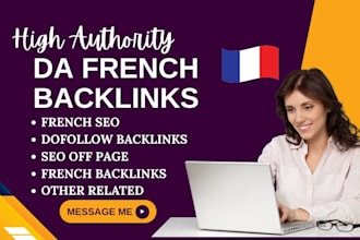 do high da site authority french backlinks french SEO dofollow french websites
