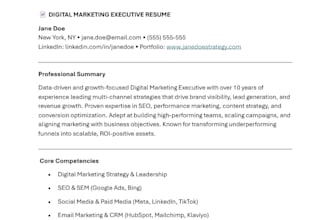 write the best resume to suite the career you are pursuing