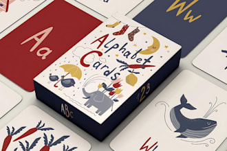 do card game design board game digital illustration flash cards card box mock up