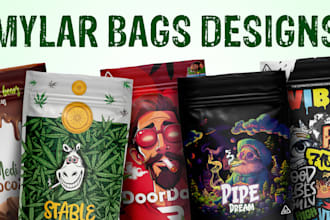 do amazing weed pouch and pack designs for marijuana, cannabis mylar bags