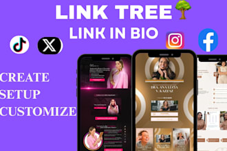 setup a bio link landing page with linktree beacon linkpop stan store instagram