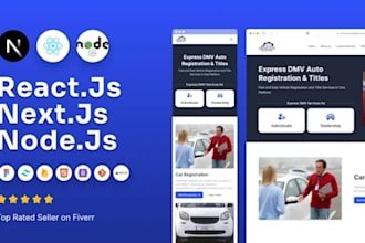 develop web app in react js, next js, nodejs, mongodb , vercal