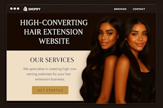 setup hair extension shopify store, hair extension website