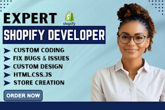 be your shopify developer and coder for custom coding bug and liquid error fixes