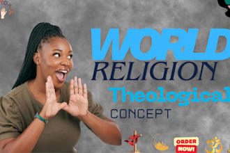 research and write insightful content on world religions and theological concept