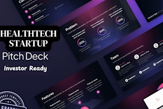 write investor ready healthtech pitch deck china india japan to secure funding