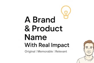 name your business, brand or product with style