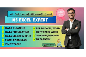 clean, format, merge, split excel data