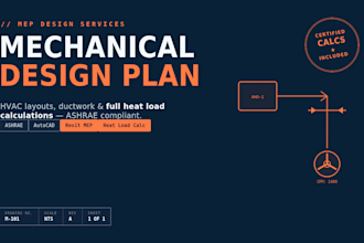 perform mechanical load calculations and design hvac plans