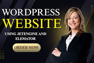 create a dynamic website using crocoblock, jetengine, and el
