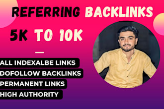 create top 5k to 10k quality referring domain seo backlink