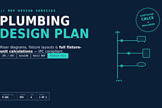 do plumbing water supply and drainage floor plan layout