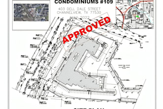 create site or plot plan for city permit approval in 24 hours