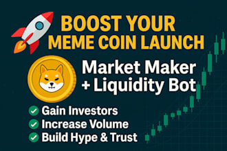 meme coin market maker meme coin bot boost liquidity growth for meme coin lunch