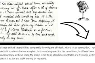 do handwritten, documents, or audio to editable word or txt