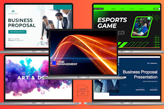 create high end, professional powerpoint or google slides presentations for busi