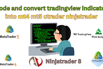 code and convert tradingview indicator into mt4 mt5 ctrader ninjatrader